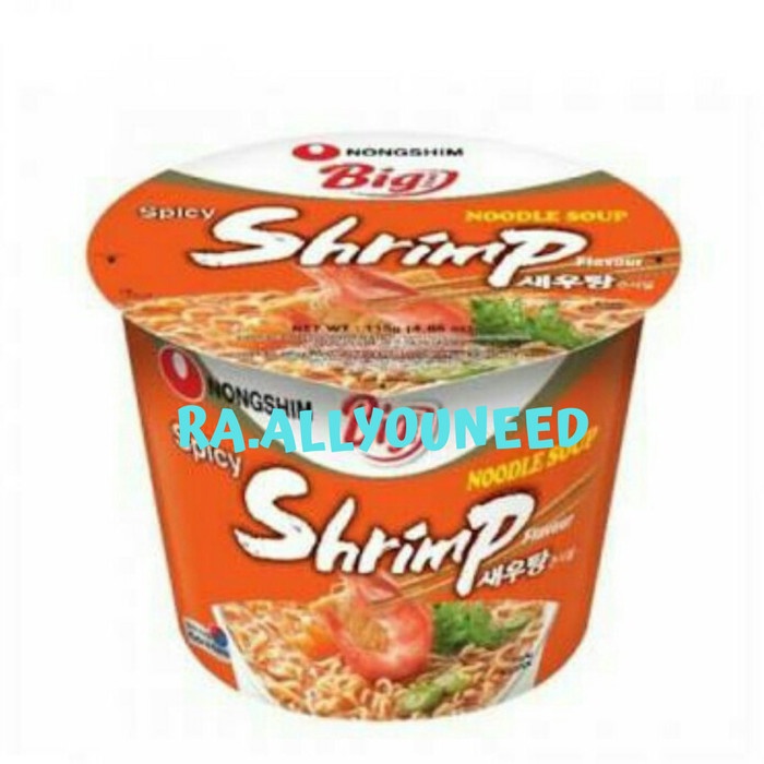 

Big Bowl Noodle Shrimp/Mi Instan Rasa Udang Pedas 115gr