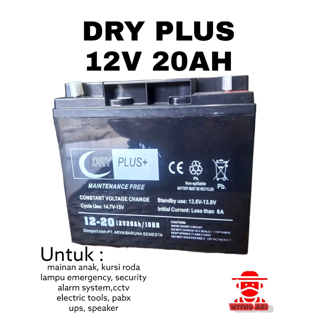 aki solar panel 12volt 20ah np20-12dry plus