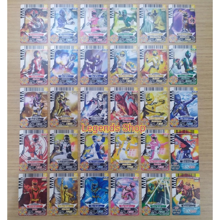 Kartu Power Rangers Normal Card Battle Megazord Set