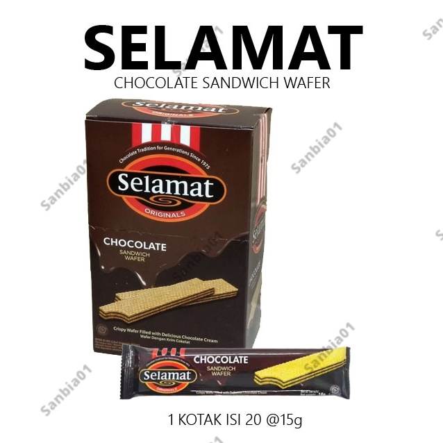 

Selamat Wafer Chocolate Sandwich isi 20pcs