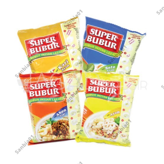 

Super Bubur Instan Kari Ayam Soto Abon Sapi