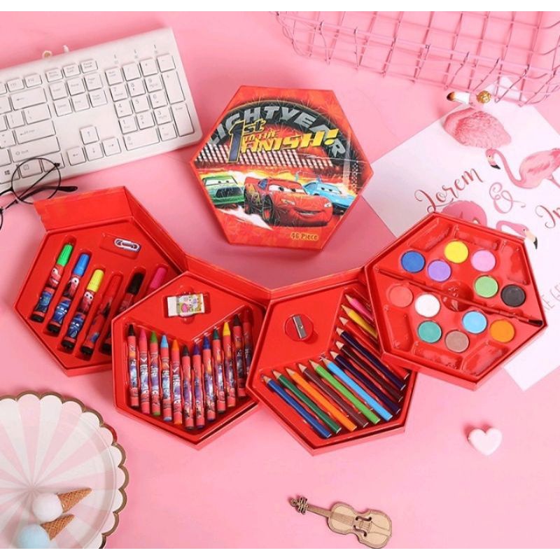 

Crayon Set Isi 46 Bertingkat Crayon Lengkap Anak Pensil Warna Cat Air Alat Lukis Murah Hadiah Murah