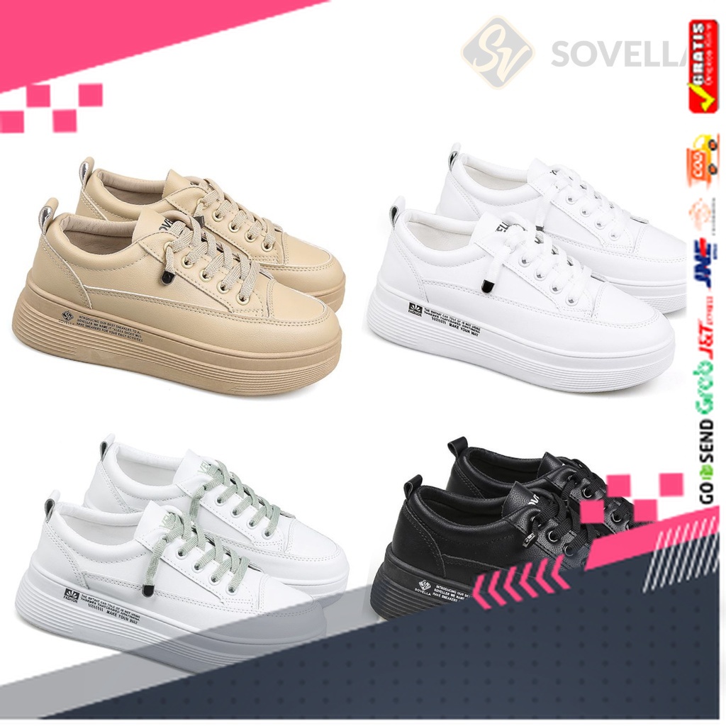 UKURAN SIZE 37 38 39 40 41 42 43 44 45 /SOVELLA Alexa Sepatu Sneakers Olahraga Sport Kets Putih Hita
