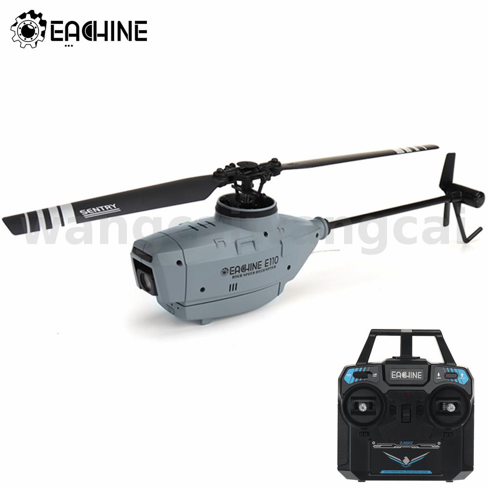 Eachine E110 4CH 6-Axis Gyro Altitude Hold Flybarless RC Helicopter RTF