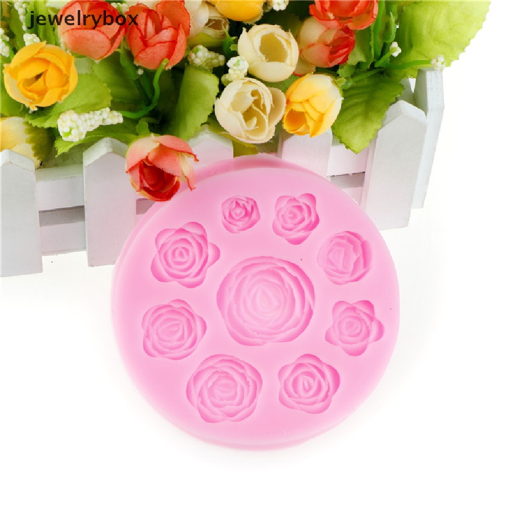 [jewelrybox] 1pc Cetakan Silikon Bunga fondant mold cake decorag tools Cetakan Coklat Butik