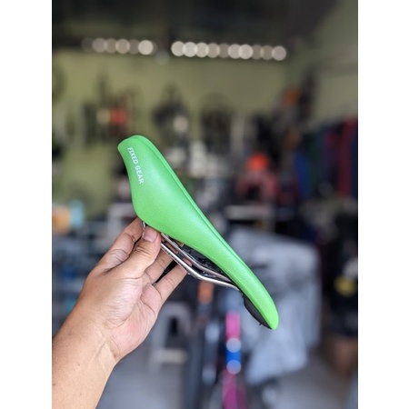 Sadel United MC Selle Sepeda MTB Roadbike Lipat Seli fixi Fixie Fixie gear Hijau