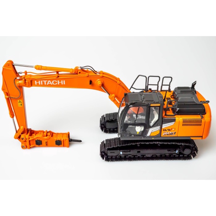 Diecast Miniatur Alat Berat Hitachi Excavator ZX200 -7 Breaker (1:50)