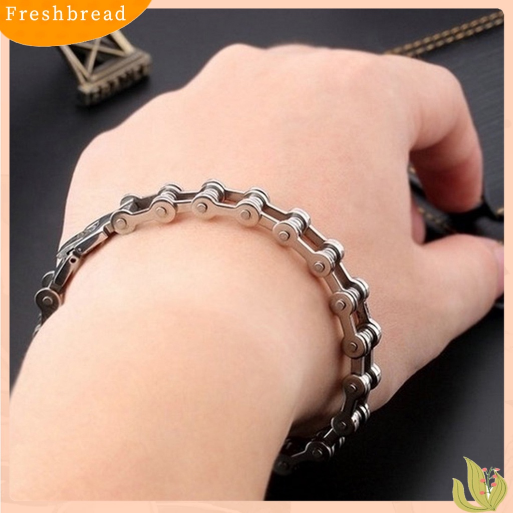 &lt; Freshbread &gt; Rantai Pergelangan Tangan All-match Gelang Pria Istimewa Warna Solid Tahan Lama Untuk Hadiah