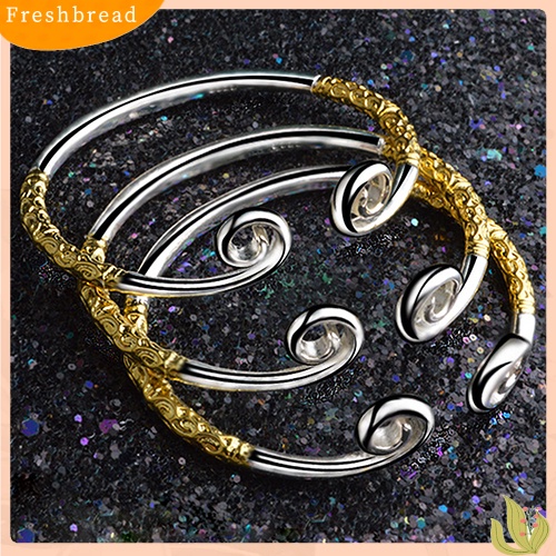 &lt; Freshbread &gt; Fashion Wanita Monkey King Mantra Ajaib Pembukaan Cuff Bangle Gelang Perhiasan