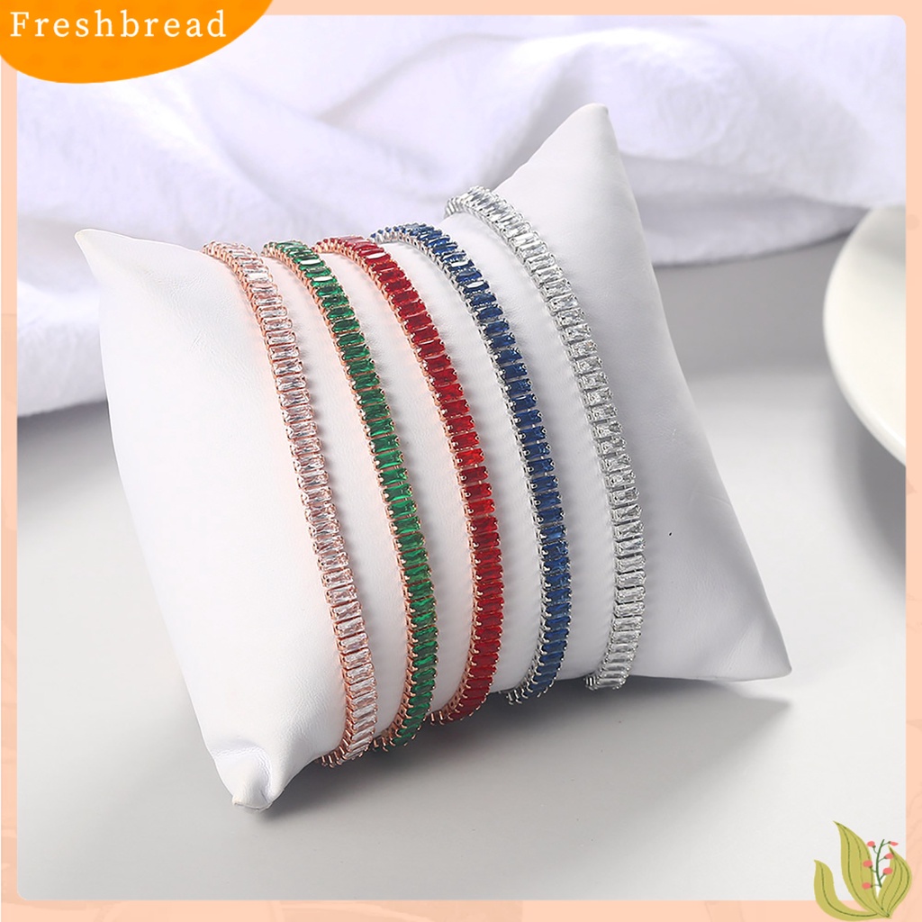 &lt; Freshbread &gt; Gelang Berlian Imitasi Hias Rantai Tangan Adjustable Aksesori Perhiasan Fashion Untuk Pesta