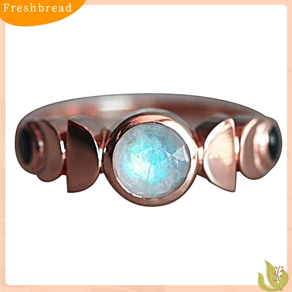 &lt; Freshbread &gt; Vintage Total Eclipse of Moon Finger Cincin Wanita Hadiah Ulang Tahun Perhiasan Pesta