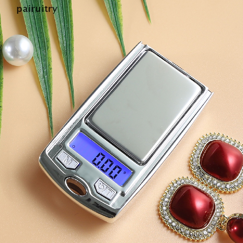 Prt Timbangan Saku Digital Mini Portable 200g/100g 0.01g Perhiasan Emas Sterling Gram PRT