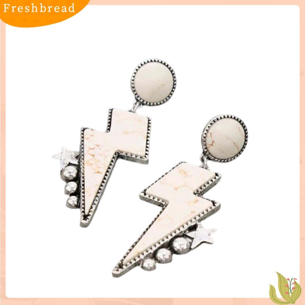 &lt; Freshbread &gt; 1pasang Anting Pejantan Gaya Etnik Geometris Berlebihan Bohemian Hiasan Telinga Kilau Cerah Wanita Berujung Lima Anting Bintang Aksesoris Pakaian