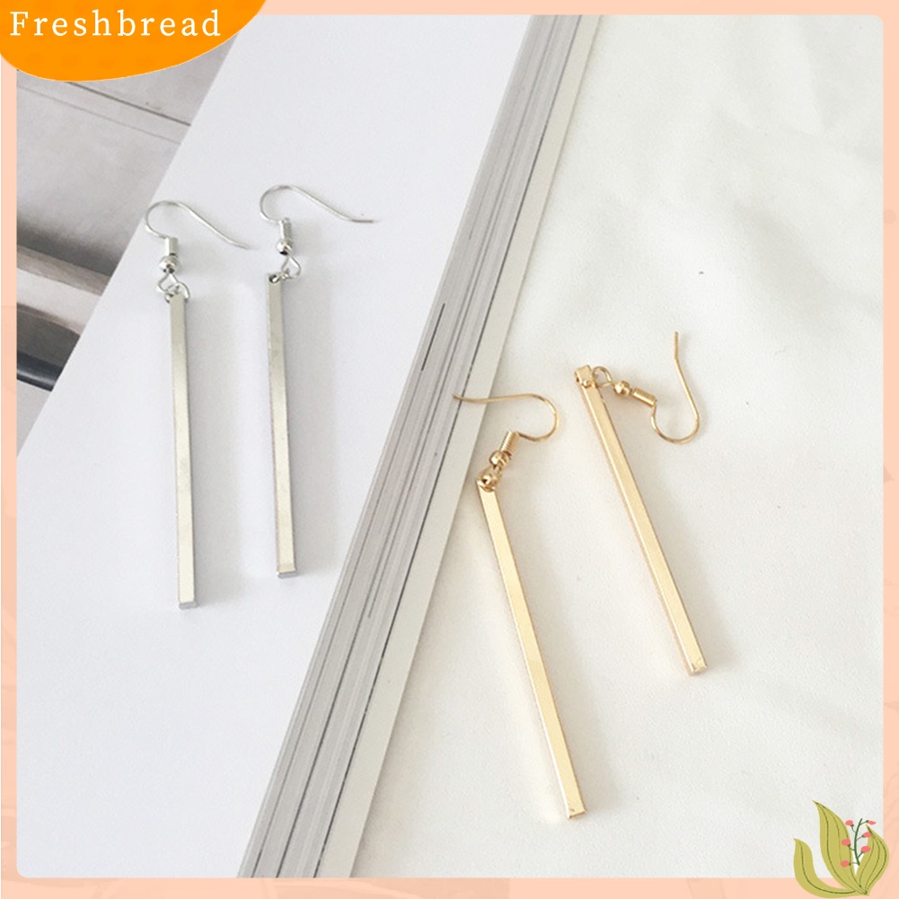 &lt; Freshbread &gt; Pesta Malam Wanita Fashion Bar Panjang Drop Menjuntai Kait Anting Perhiasan Hadiah