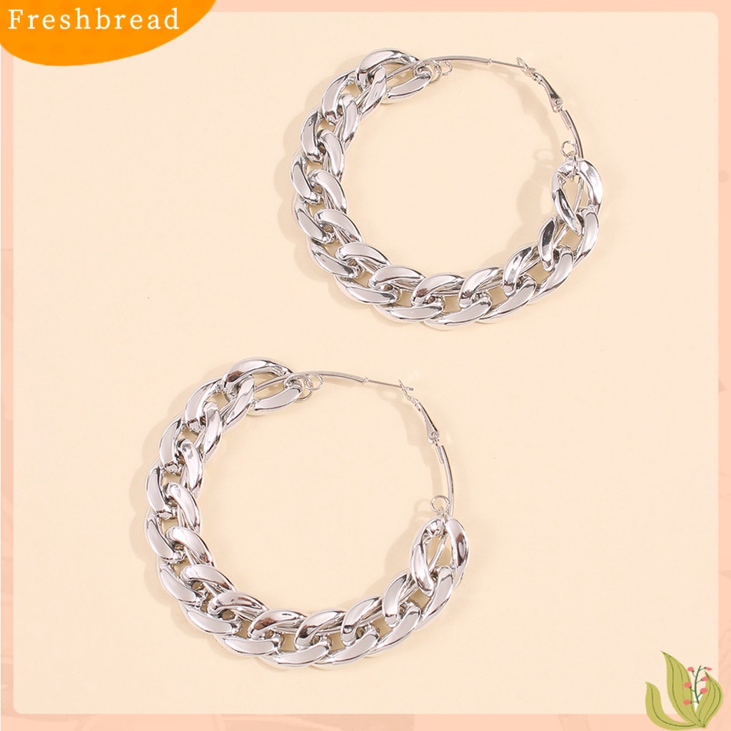 &lt; Freshbread &gt; 1pasang Anting Hoop Warna Vibrant Tidak Iritasi Sangat Ramah Untuk Kulit Tahan Luntur Hias CCB Wanita Anting Tindik Berlebihan Perhiasan Hadiah Untuk Gadis