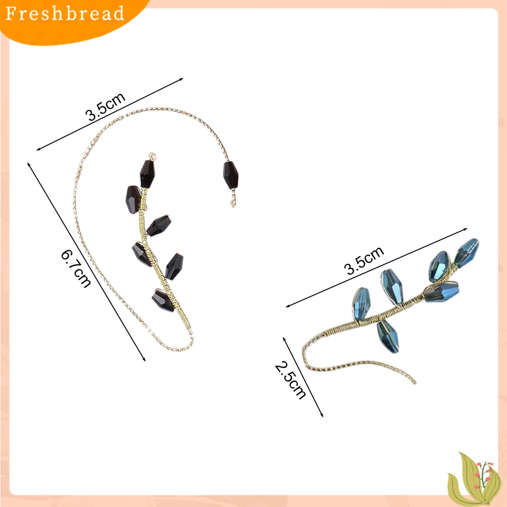 &lt; Freshbread &gt; 1Pc Klip Anting Berlian Imitasi Melengkung Bentuk Bunga Wanita Mutiara Imitasi Semua Pertandingan Telinga Manset Perhiasan Aksesoris