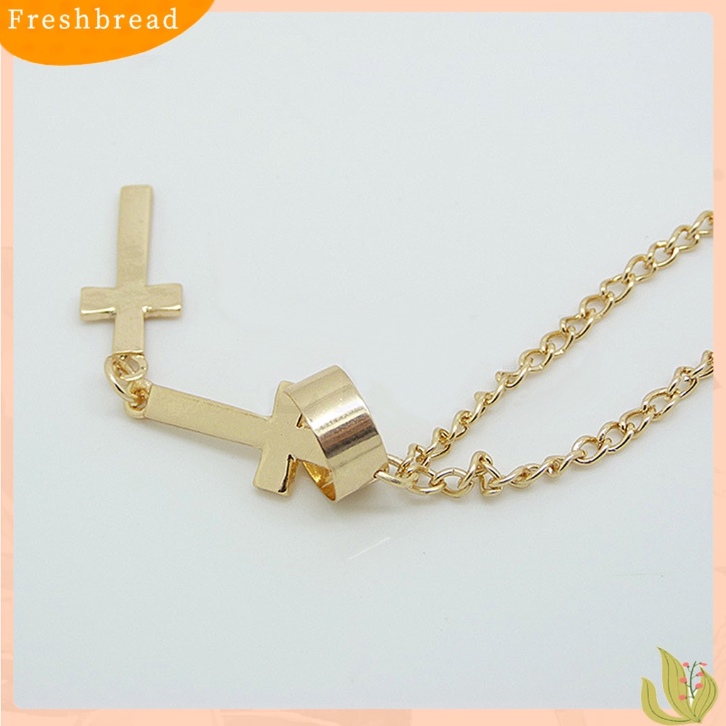 < Freshbread > 1Pc Manset Telinga Cross Juntai Serbaguna Alloy Wanita Fashion Punk Ear Crawler Untuk Wanita