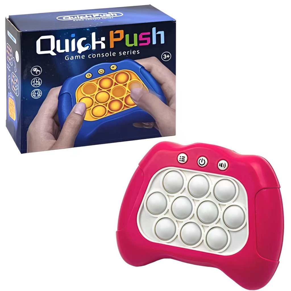 Quick Push Level Game Console Whack-a-Mole Anak Tekan Musik Dekompresi Whack-a-Mole Pioneer Game Console Mainan Anak Edukasi Grosir Pop It