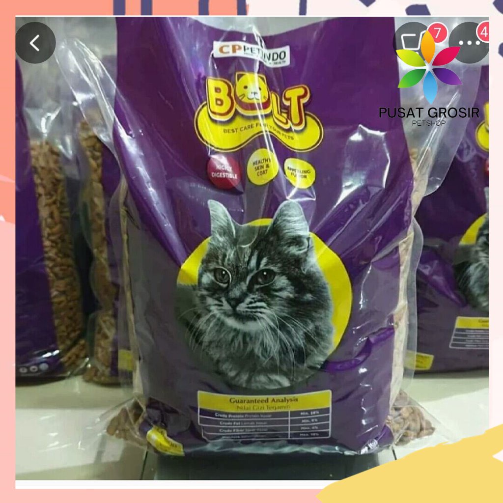 Harga Promo Bolt 2Kg Makanan Kucing Original