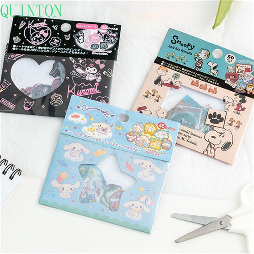 QUINTON Stationery Cartoons Sticker Planner Scrapbooking Decorative Sticker Cute Album 45 Pcs/lot Journal Diary DIY Label PVC Stickers