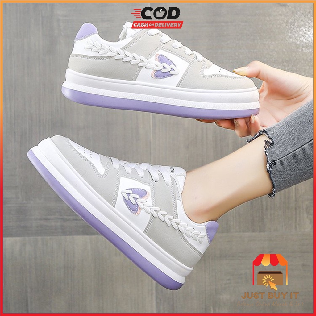 JBI-0282 GRATIS BOX Sepatu Sports Wanita Sneakers Casual Fashion Korea Karina Shoes Import Terbaru
