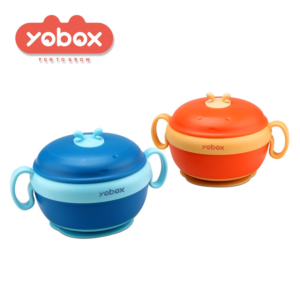 [UNIK88] YOBOX Mangkok bayi dengan pegangan model BEE Y0011 YOOYEE Little Bee Baby Bowl with Handle