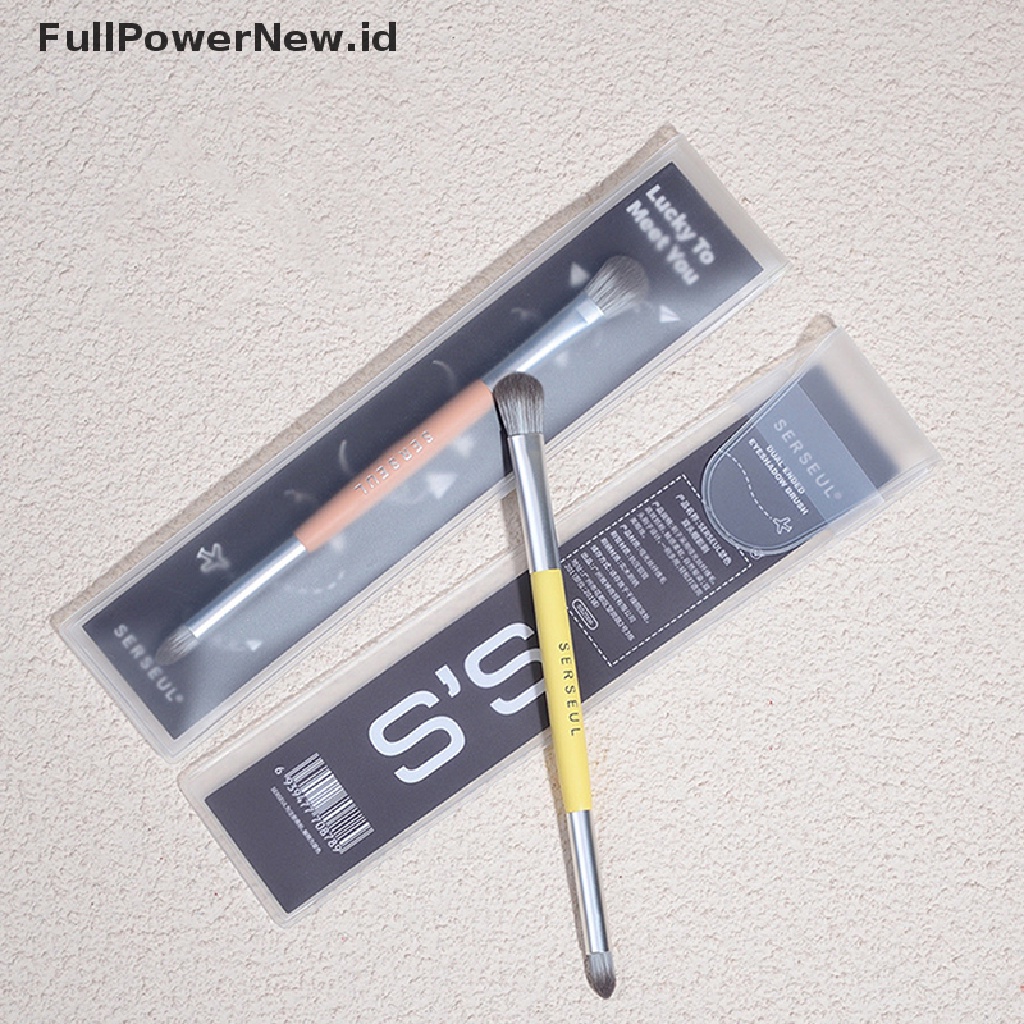Power 1PC Sikat Pewarna Mata Dua Ujung Noda Detail Highlight Brush Alat Makeup ID