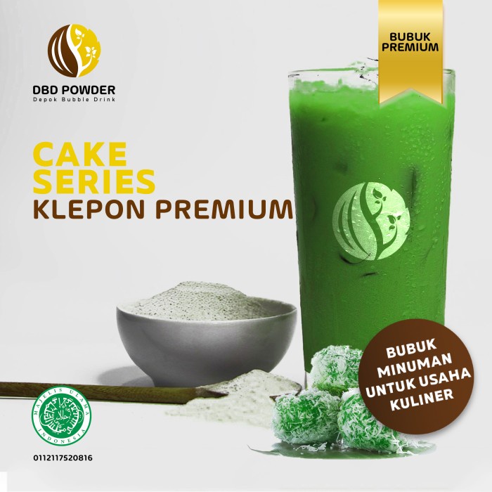 

Ready Stock- Bubuk Minuman Premium Klepon - Powder Premium Coconut Green Cake