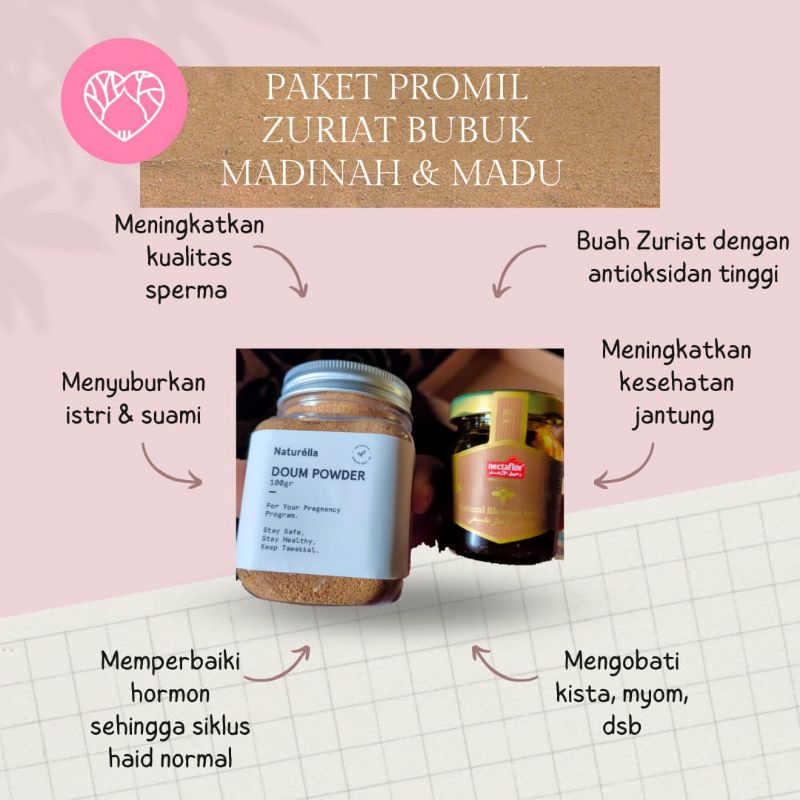 

[Ready Stock]Cod Madu Zuriat Madinah Serbuk Paket Program Hamil Mini *NO SPAYLATER*