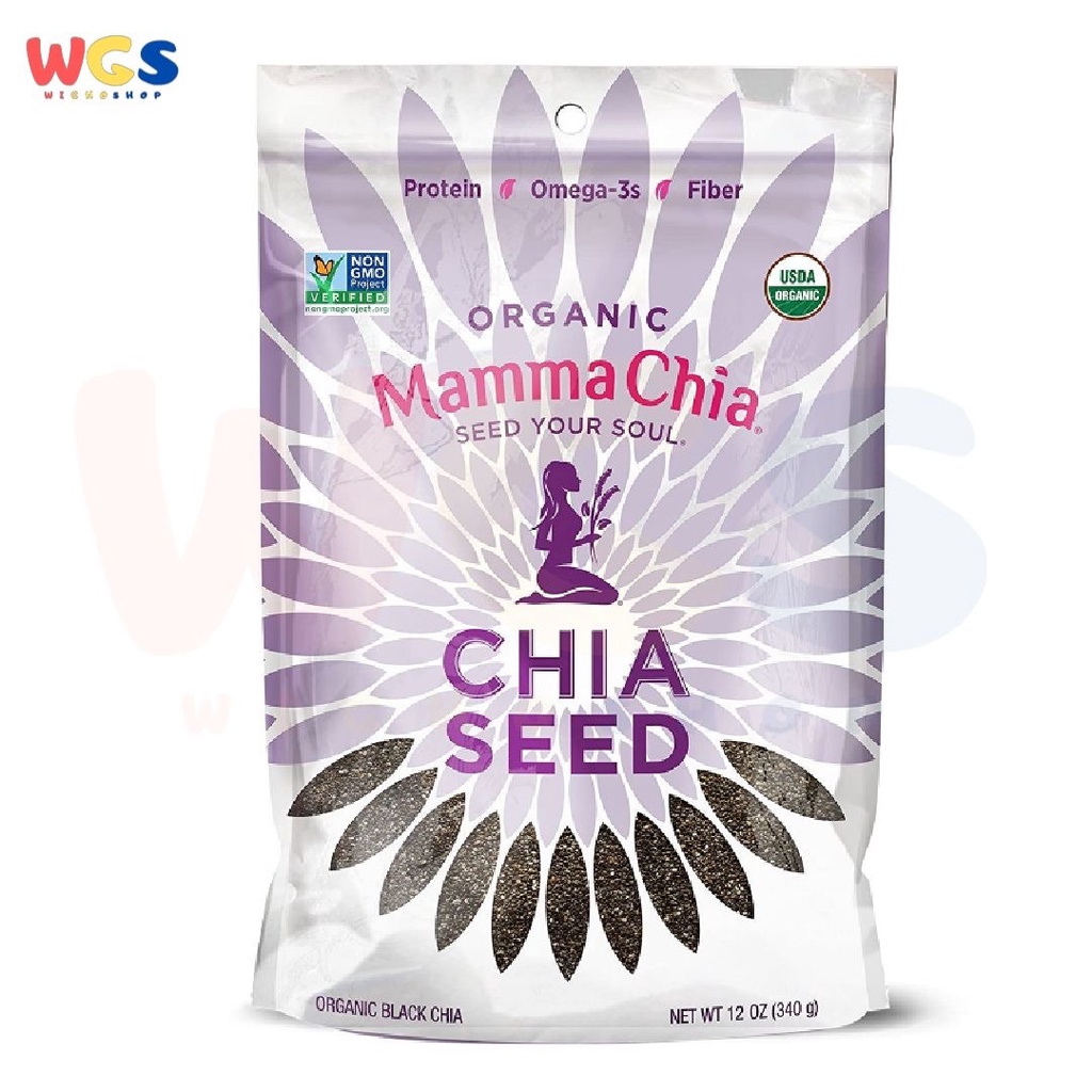 Mamma Chia Organic Black Chia Seed Seed Your Soul 12oz 340g