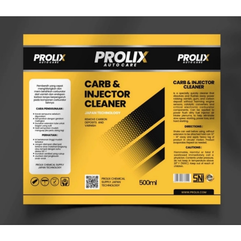 Prolix Carb Karbu Carbu Carburator karburator Cleaner Injector Injection Cleaner Kliner Pembersih Karbu Kliner 500ml Besar