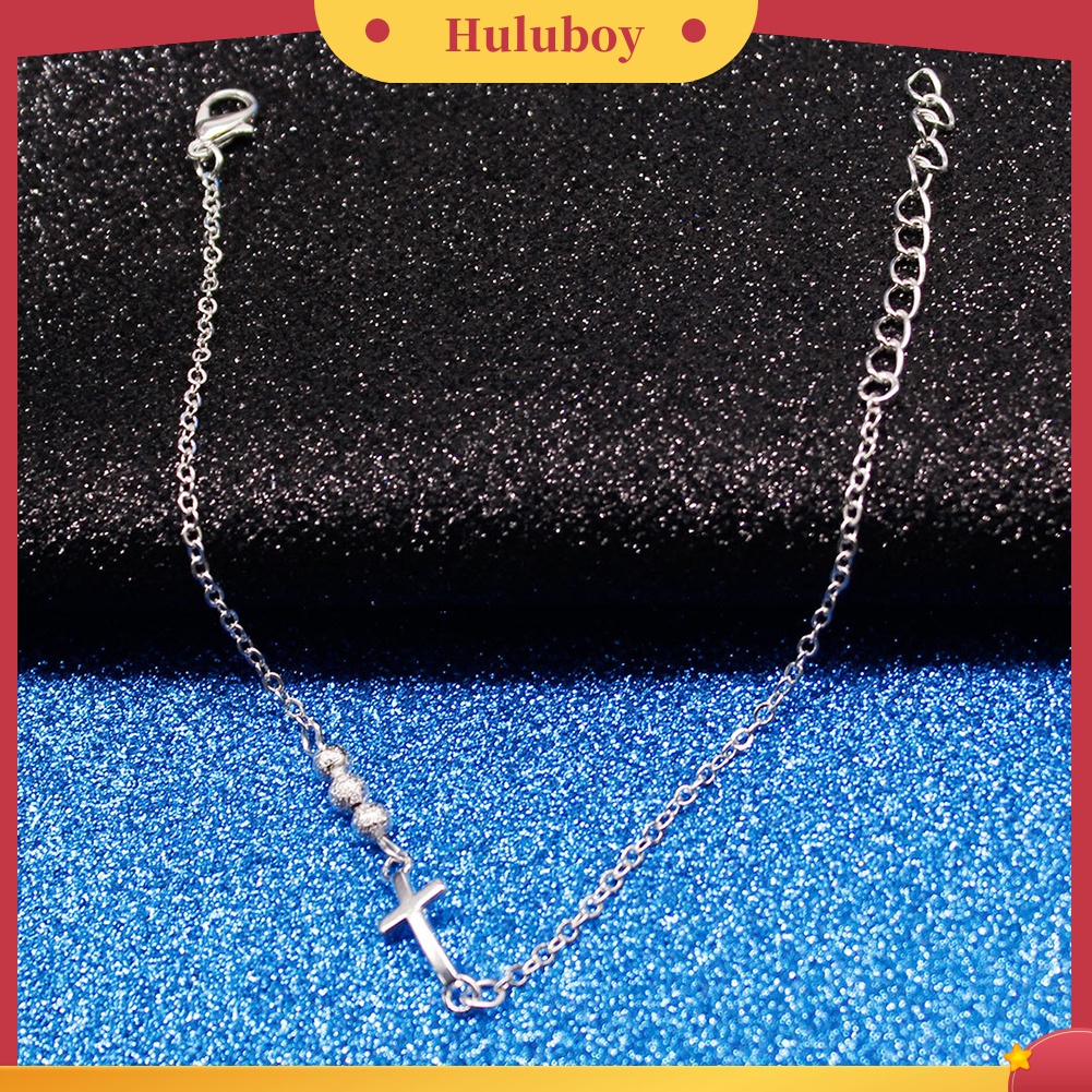 {Ready Stock} Fashion Wanita Manik-Manik Salib Pesona Gelang Rantai Perhiasan Tangan Hadiah Ulang Tahun
