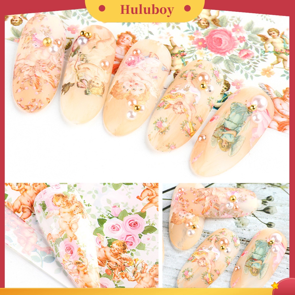 {In Stock} 10Pcs Stiker Kuku Motif Cupid Tahan Lama DIY Transfer Cupid Manicure Decor Untuk Wanita