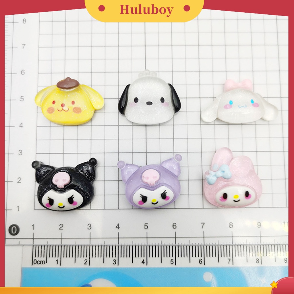 {In Stock} 10Pcs Ornamen Manicure Bentuk Kartun Penampilan Menggemaskan Tahan Luntur Warna Hidup 3D Lovely Anime Karakter Nail Phone Case Decor Untuk Rumah