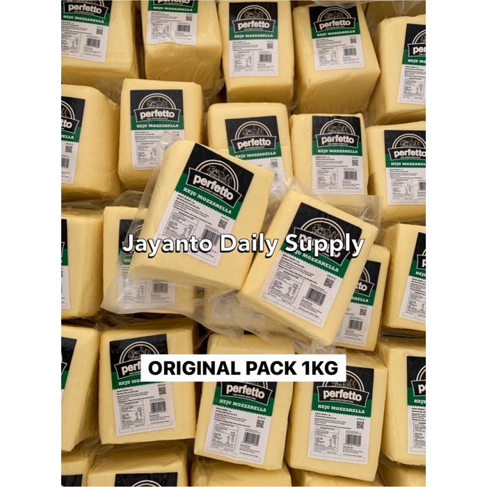 

[Ready-Stock] PROMO !!! MOZZARELLA CHEESE - KEJU MOZARELLA PERFETTO REPACK 1 KG