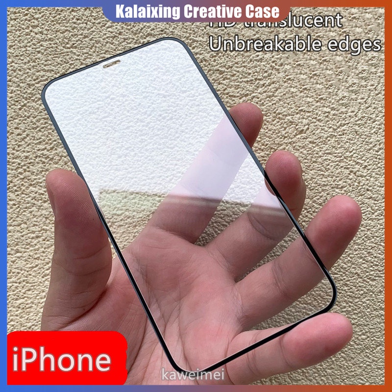 IPHONE Handphone Tempered Glass Full Layar 9H Untuk Iphone14.13.12.11 pro/pro Max Iphone14 Max7 /8 Plus