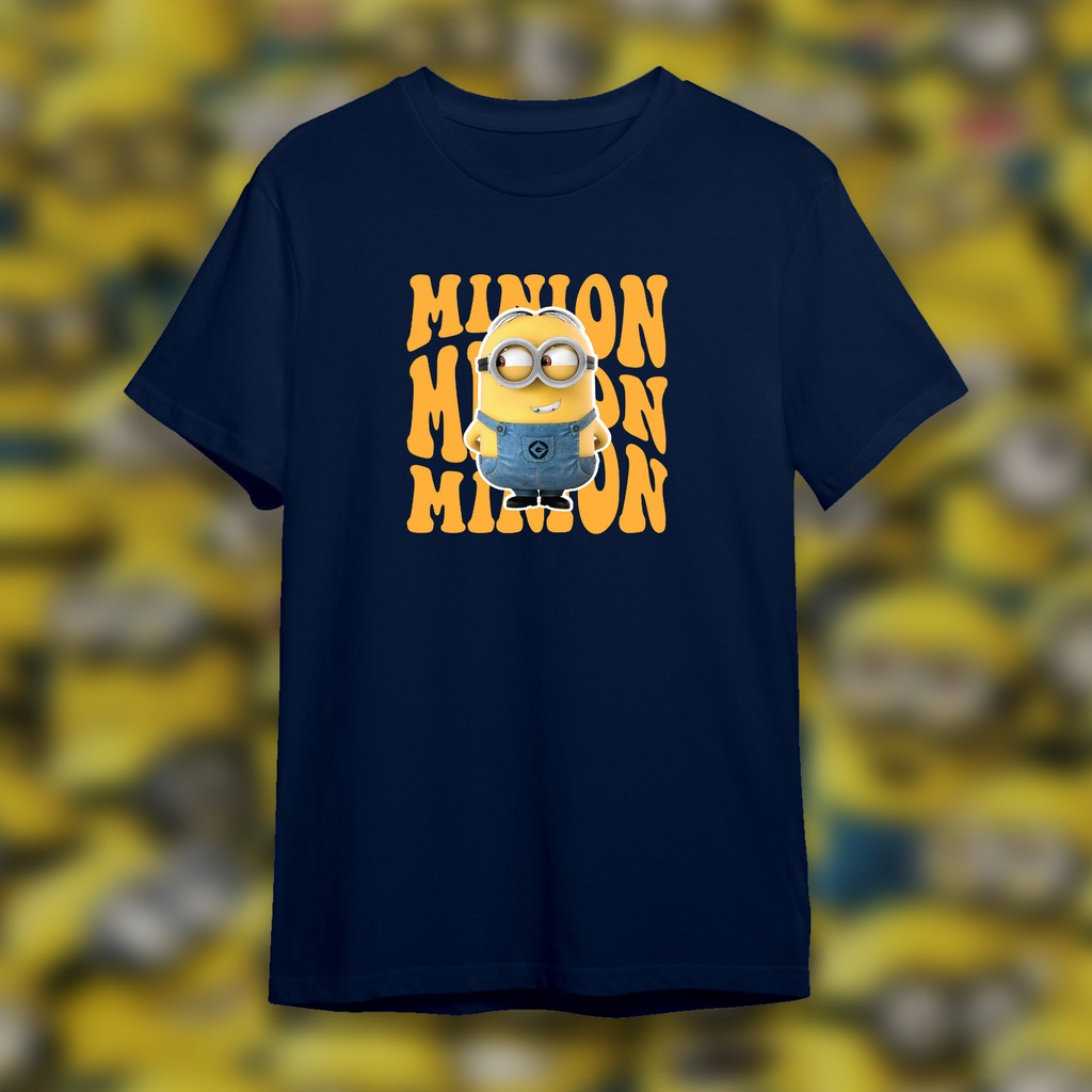 KAOS MINION DEWASA/KAOS MINION ANAK PEREMPUAN PRIA/ATASAN WANITA/ATASAN WANITA/FREE CUSTOM/SABLON DT