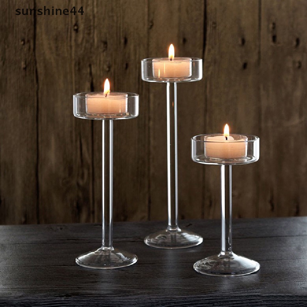 Sunshine 1Pc Tempat Gelas Set Tealight Holder Home Wedding Decor ID