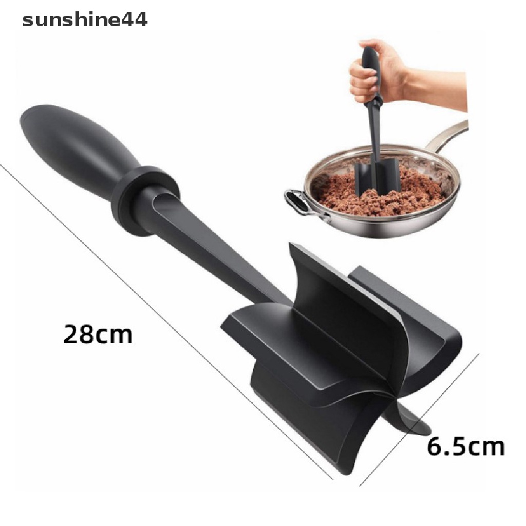 Sunshine Premium Penahan Panas Meat Chopper Smasher Untuk Hamburger Daging Giling Sapi Turkey Masher Utensil Ground Beef Chopper Kitchen ID