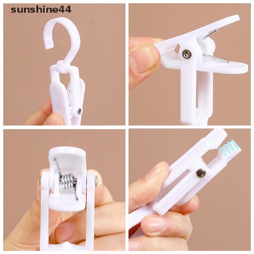 Sunshine 5PCS Rotag Pasak Baju Gantung Jepitan Kait Laundry Rotate Topi Jepitan Baju Rumah Laundry Storage Hanger Kuat Jepitan ID