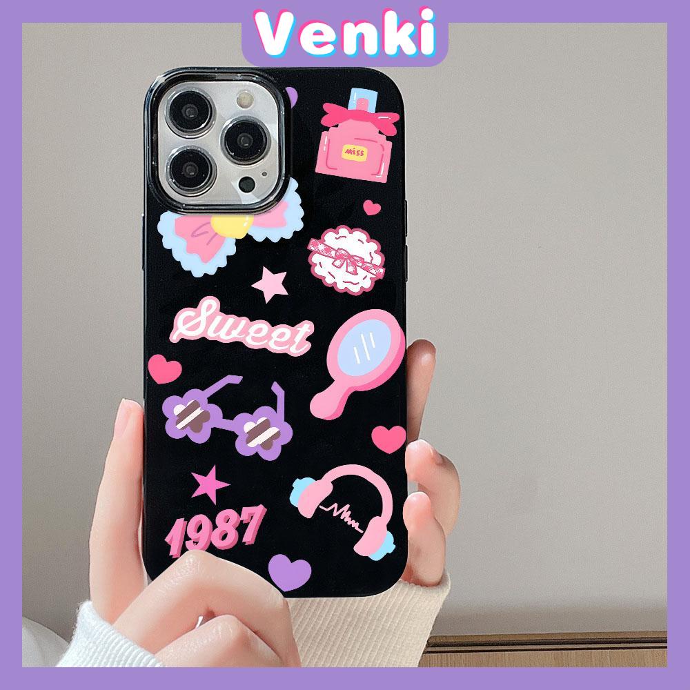 Case  for iPhone 11 Soft TPU Glossy Black Candy Case Cute Makeup Gadgets Camera Protection Shockproof For iPhone 14 13 12 11 Pro Max 7 8 Plus X XR