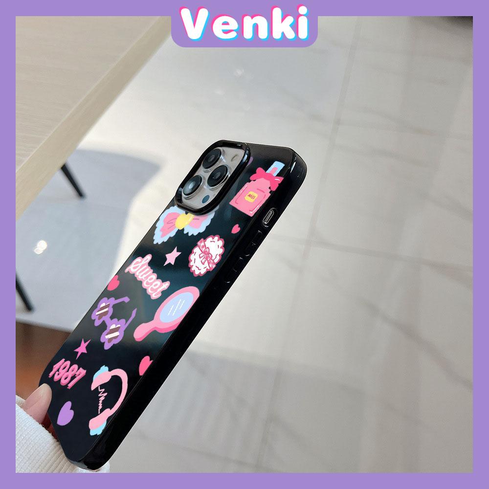 Case  for iPhone 11 Soft TPU Glossy Black Candy Case Cute Makeup Gadgets Camera Protection Shockproof For iPhone 14 13 12 11 Pro Max 7 8 Plus X XR