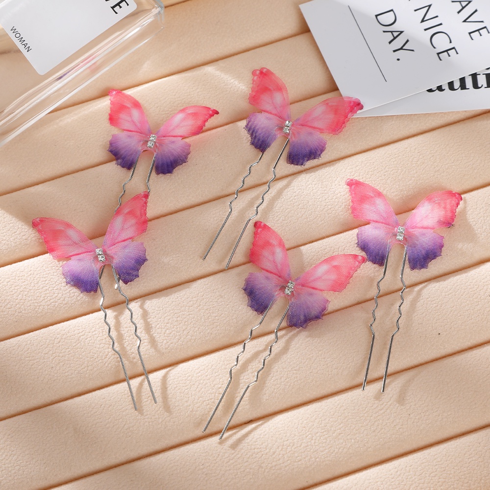 5pcs/set Korea Kupu-Kupu Jepit Rambut Gadis Fashion Lucu Hair Clip Aksesoris Rambut Wanita