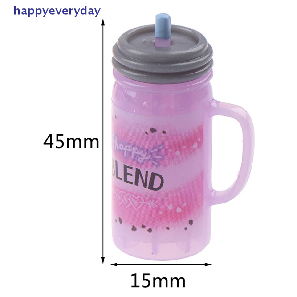 [happy] 3pcs/set1: 12rumah Boneka Miniatur Botol Minum Jus Minum Boneka Mainan Dapur [ID]