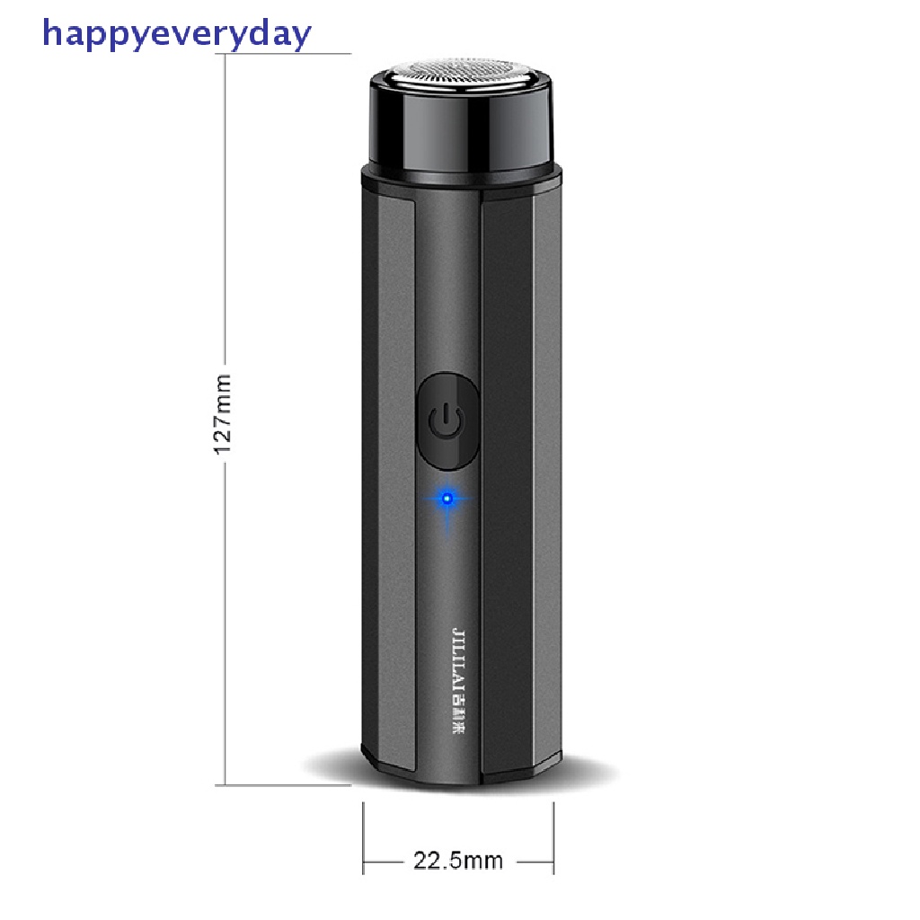 [happy] Alat Cukur Mini Elektrik Pria Portable Electric Razor Jenggot USB Mens Shaver [ID]