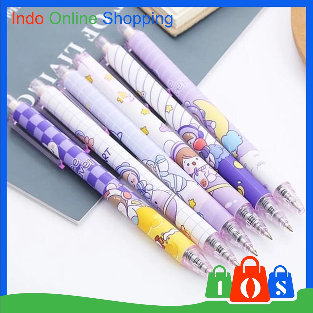 

Pulpen Pelajar Dan Kantor Pena Lucu Purple Series Kawaii Gel Ink Pen Pulpen Gel Motif Cartoon Import COD σ 606