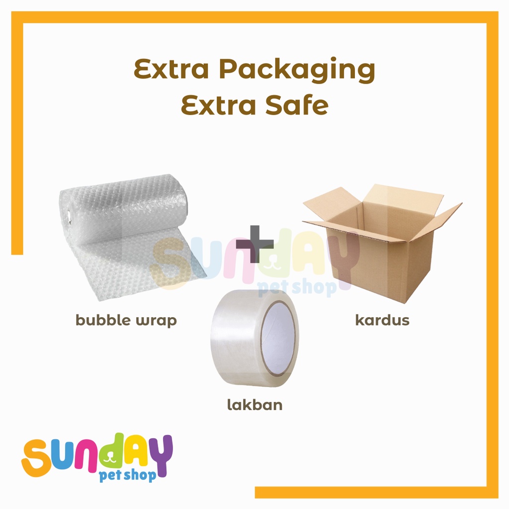 

Tambahan / Extra Packing Bubble Wrap dan Kardus