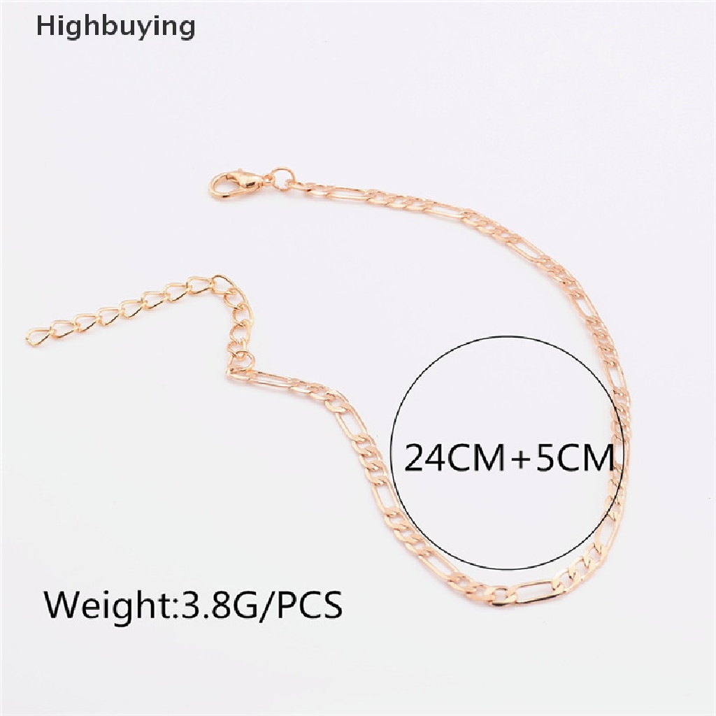 Hbid 1pcs Fashion Gold Silver Plated Kualitas Tinggi Rantai Ankle Gelang Kaki Perhiasan Glory