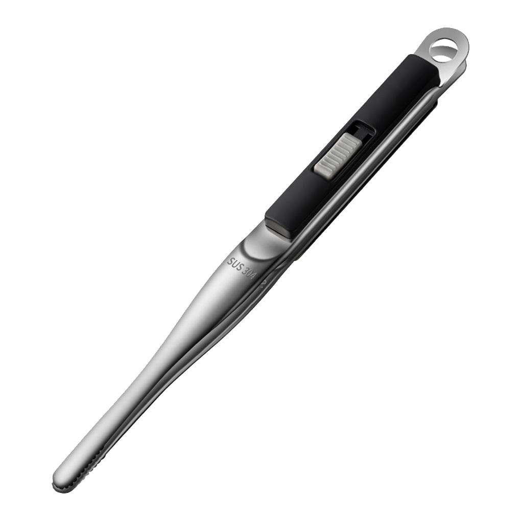 Klip Makanan Penjepit Makanan Penutup Barbekyu Tong Gigi Gergaji Roti Dapur Gadget Anti Selip Pemanas-resistance Thicken Grip Steak Tweezer