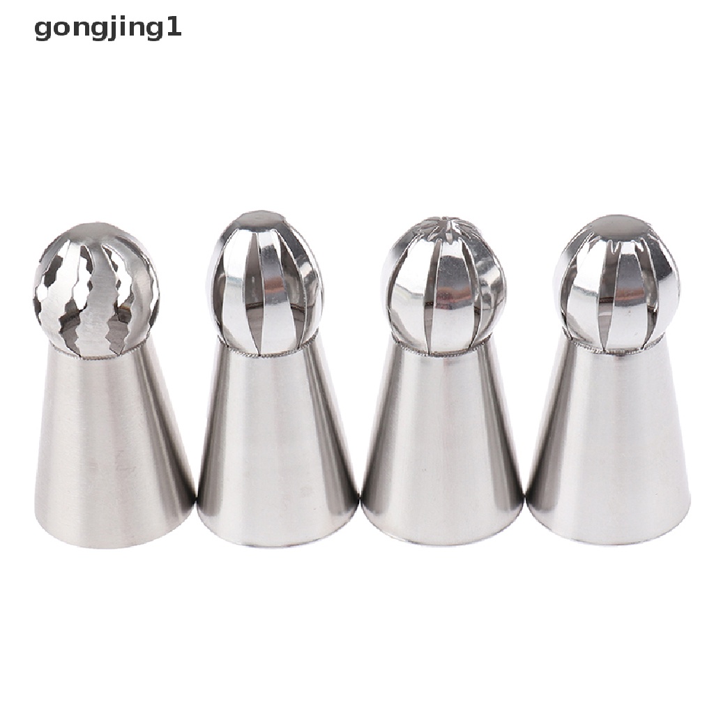 Ggg 4 * Rusia Piping Nozzle Sphere Ball Icing Kembang Gula Pastry Tip Diy Cupcake ID